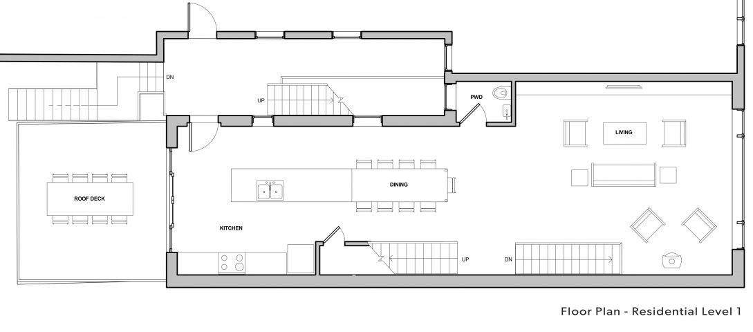 floorplan residential level 1