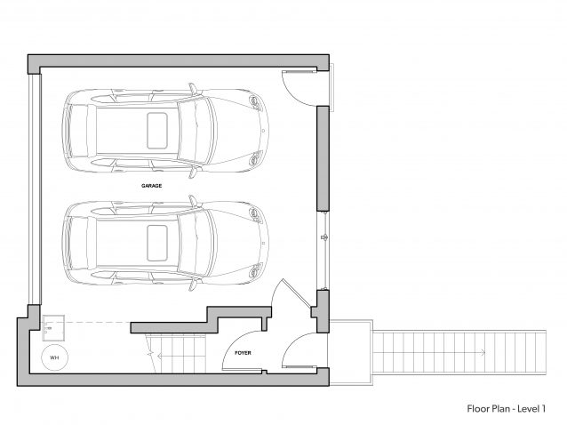 2_Level-1_Garage floorplan